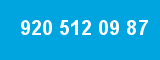 920 512 09 87